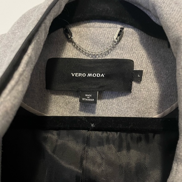 Vero Moda Gray/Grey Coat - Picture 3 of 6